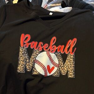 3 piece baseball mom shirts sold together